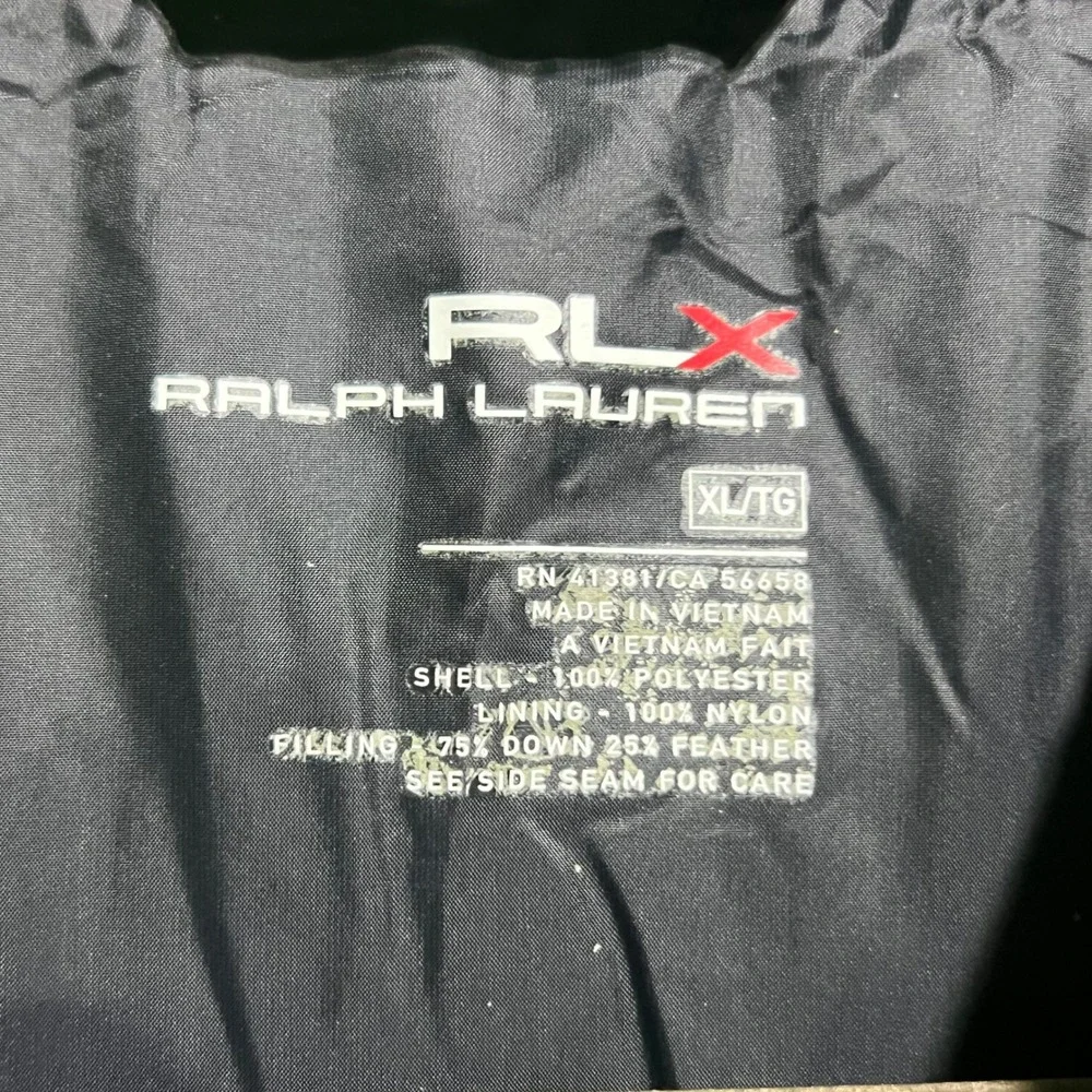 RLX Ralph Lauren Puffer Vest Mens XL Green Down Filled Neon Gorpcore Winter